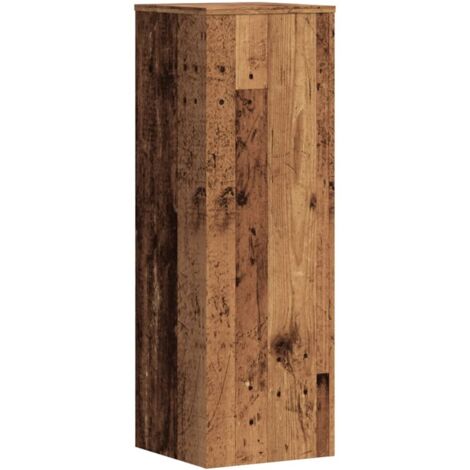 Plant Stand Old Wood 33x33x100 cm Engineered Wood vidaXL