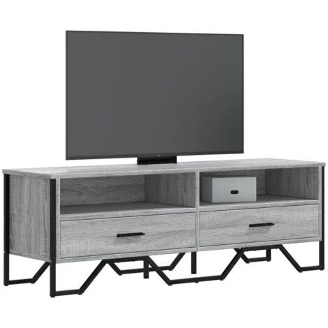 TV Cabinet Grey Sonoma 122x34x41 cm Engineered Wood vidaXL