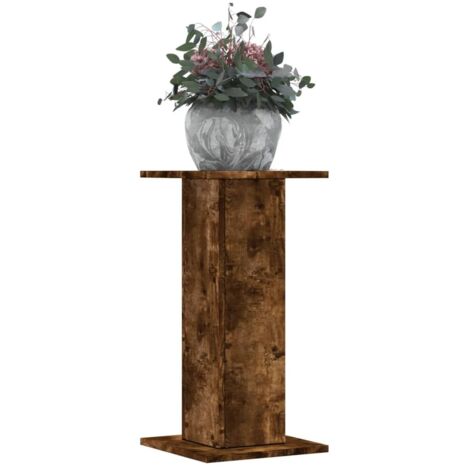 Plant Stands 2 pcs Smoked Oak 30x30x60 cm Engineered Wood vidaXL