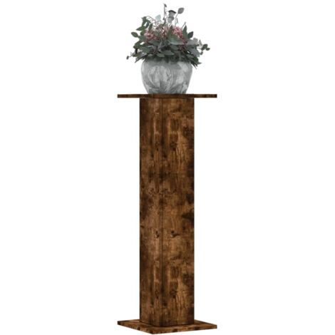 Plant Stands 2 pcs Smoked Oak 30x30x95 cm Engineered Wood vidaXL