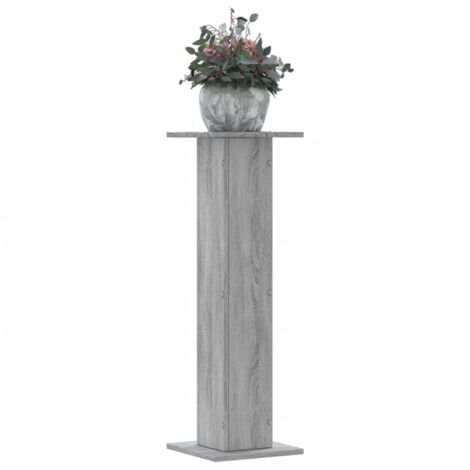 Plant Stands 2 pcs Grey Sonoma 30x30x95 cm Engineered Wood vidaXL