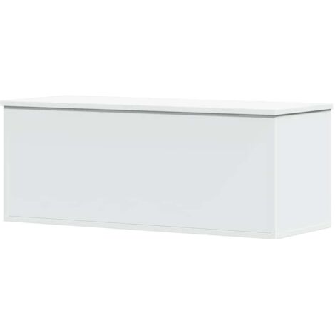Storage Box White 90x35x35 cm Engineered Wood vidaXL