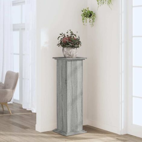 Plant Stand Grey Sonoma 33x33x100 cm Engineered Wood vidaXL