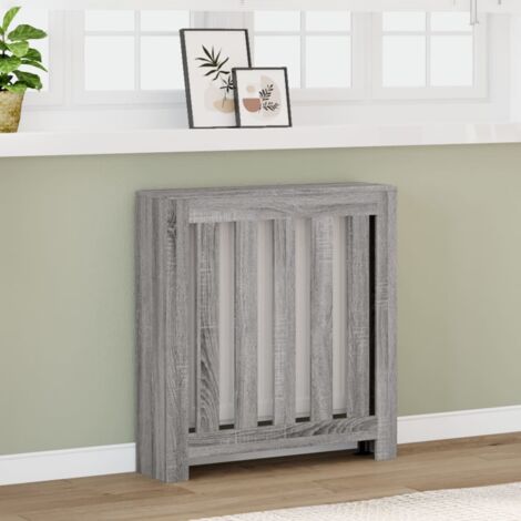 Radiator Cover Grey Sonoma 78x20x82 cm Engineered Wood vidaXL (1/5)