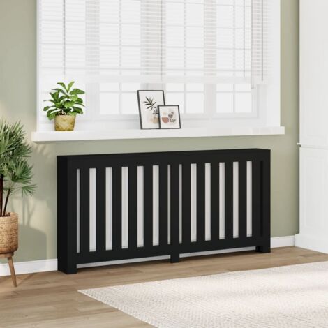Radiator Cover Black 175x20x82 cm Engineered Wood vidaXL