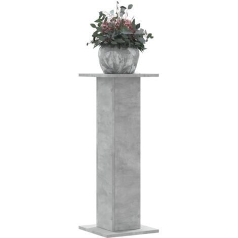 Plant Stands 2 pcs Concrete Grey 30x30x80 cm Engineered Wood vidaXL