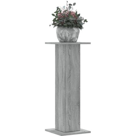 Plant Stands 2 pcs Grey Sonoma 30x30x80 cm Engineered Wood vidaXL