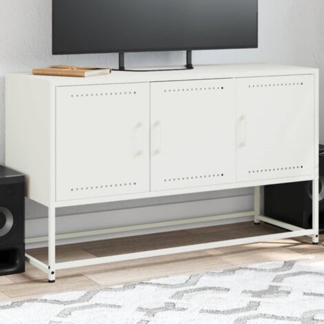 TV Cabinet White 100.5x39x60.5 cm Steel vidaXL (1/5)