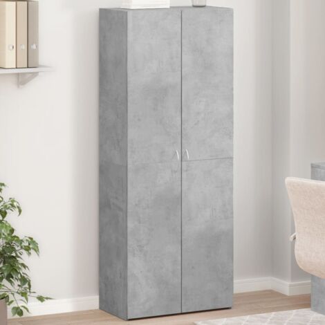 File Cabinet Concrete Grey 60x32x153 cm Engineered Wood vidaXL