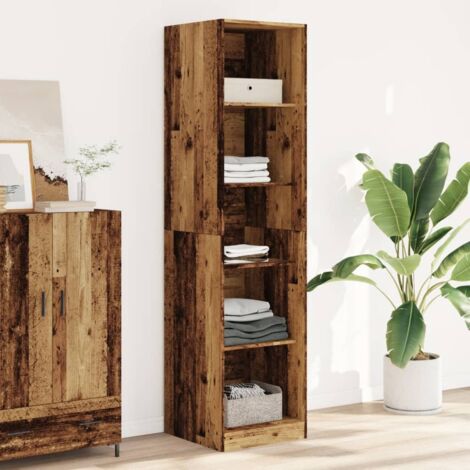 Wardrobe Old Wood 50x50x200 cm Engineered Wood vidaXL
