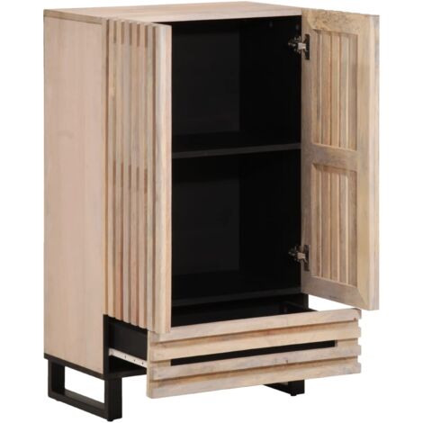 Highboard 60x34x100 cm Solid Wood Mango vidaXL