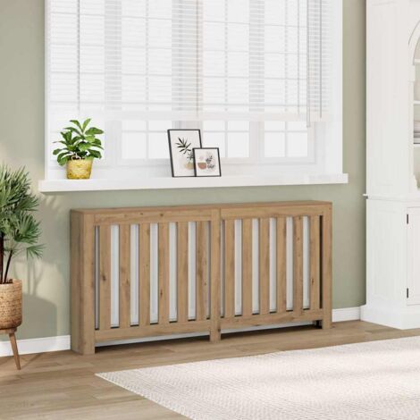 Radiator Cover Artisian Oak 175x20x82 cm Engineered Wood vidaXL (1/5)
