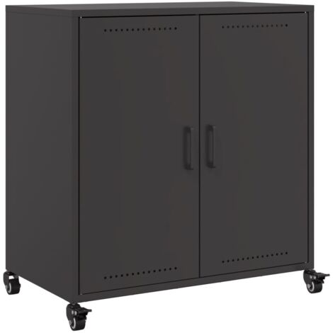 Sideboard Black 68x39x72 cm Steel vidaXL