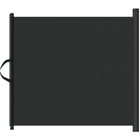 Retractable Pet Gate Black 117.5x125 cm vidaXL