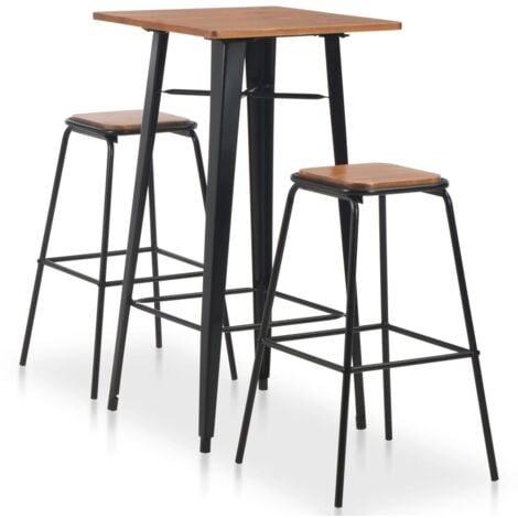 Metal bar stools set deals of 3