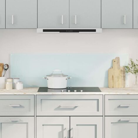 Kitchen Backsplashes 2 pcs White 70x40 cm Tempered Glass vidaXL