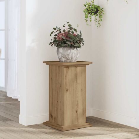 Plant Stand Artisan Oak 33x33x60 cm Engineered Wood vidaXL