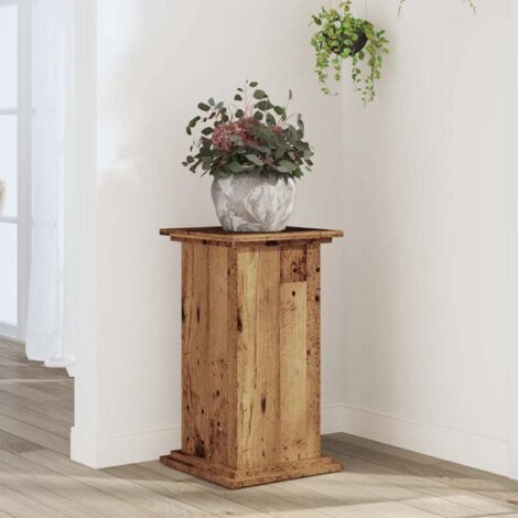 Plant Stand Old Wood 33x33x60 cm Engineered Wood vidaXL