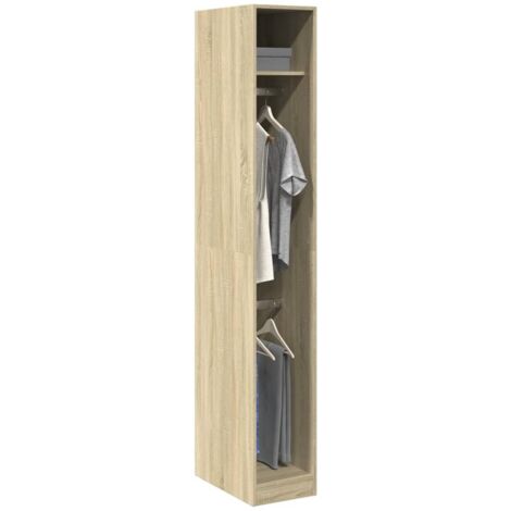 Wardrobe Sonoma Oak 30x50x200 cm Engineered Wood vidaXL