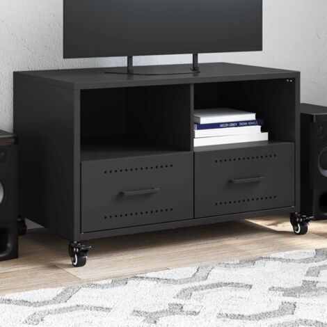 TV Cabinet Black 68x39x43.5 cm Steel vidaXL (1/5)