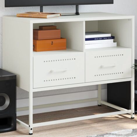 TV Cabinet White 68x39x60.5 cm Steel vidaXL (1/5)