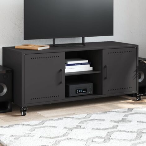TV Cabinet Black 100.5x39x43.5 cm Steel vidaXL (1/5)