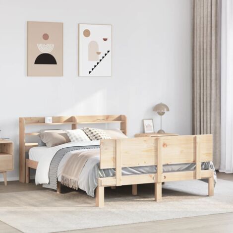 Bed Frame with Headboard without Mattress 160x200 cm vidaXL (1/5)