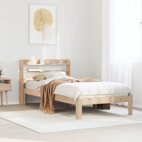 Bed Frame with Headboard without Mattress 90x200 cm vidaXL (1/5)