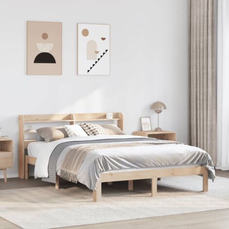 Bed Frame with Headboard without Mattress 160x200 cm vidaXL (1/5)