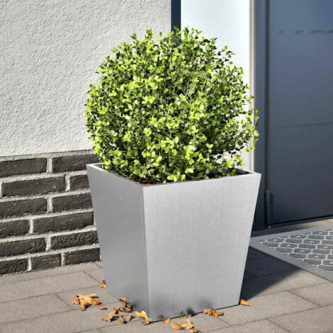Garden Planter 40x40x40 cm Galvanised Steel vidaXL