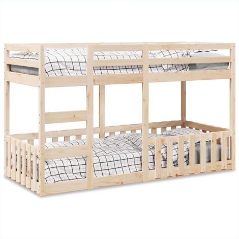Bunk Bed 80x200 cm Solid Wood Pine vidaXL