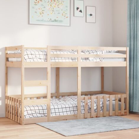 Bunk Bed 80x200 cm Solid Wood Pine vidaXL