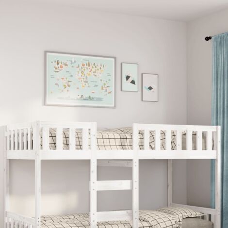 Children's Bed without Mattress White 90x190 cm Solid Wood Pine vidaXL