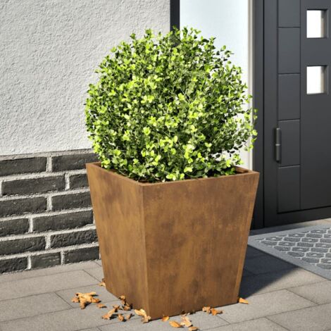 Garden Planter 40x40x40 cm Weathering Steel vidaXL