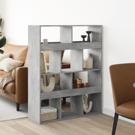 Room Divider Concrete Grey 100x33x125.5 cm Engineered Wood vidaXL
