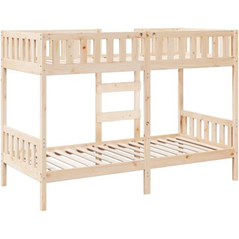 Bunk Bed 80x200 cm Solid Wood Pine vidaXL
