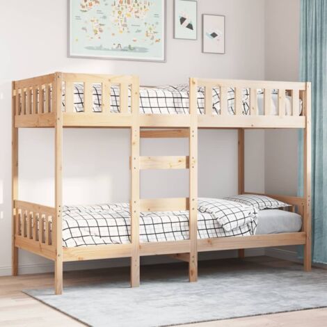 Bunk Bed 80x200 cm Solid Wood Pine vidaXL
