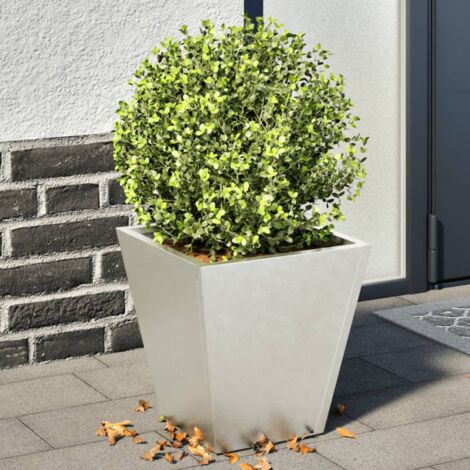Garden Planters 30x30x30 cm 2 pcs Stainless Steel vidaXL