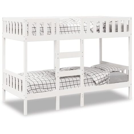 Bunk Bed White 90x190 cm Solid Wood Pine vidaXL