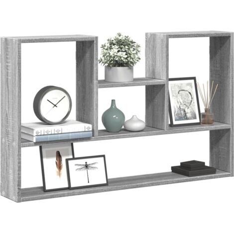 Wall Shelf Grey Sonoma 99x15x60 cm Engineered Wood vidaXL