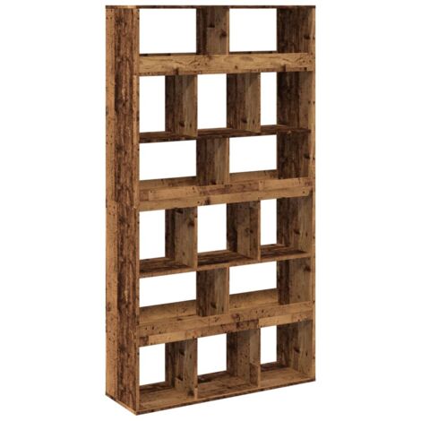 Room Divider Old Wood 100x33x187.5 cm Engineered Wood vidaXL