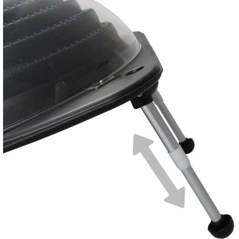Solar Pool Heater 75x75x36 cm HDPE Aluminium vidaXL