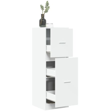 Apothecary Cabinet White 40x41x118 cm Engineered Wood vidaXL (1/5)