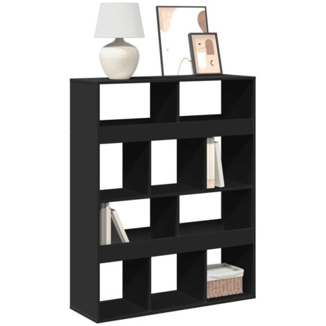 Bookcase Black 100x33x125.5 cm Engineered Wood vidaXL