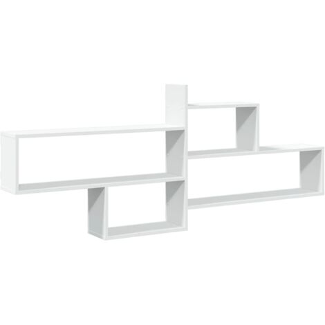 Wall Shelf White 167.5x18x68 cm Engineered Wood vidaXL