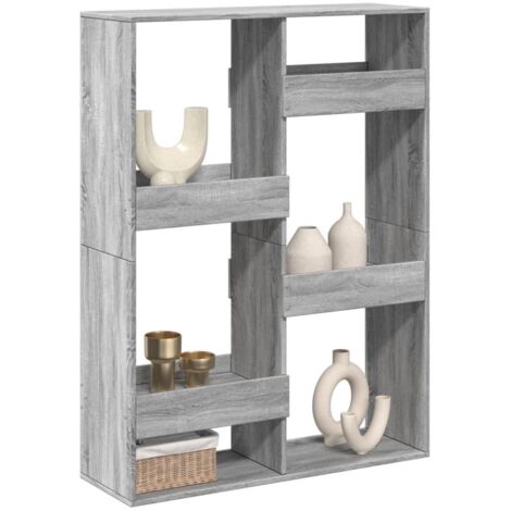Room Divider Grey Sonoma 100x33x135 cm Engineered Wood vidaXL