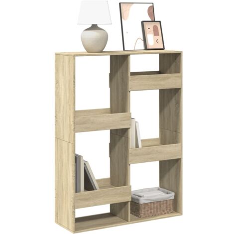 Bookcase Sonoma Oak 100x33x135 cm Engineered Wood vidaXL (1/5)