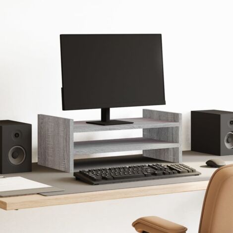 Monitor Stand Grey Sonoma 50x27x20 cm Engineered Wood vidaXL