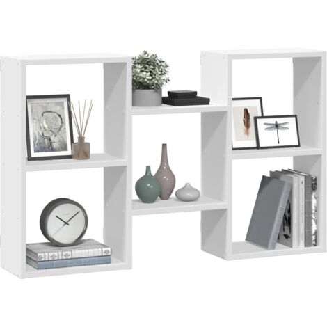 Wall Shelf White 96x18x60 cm Engineered Wood vidaXL