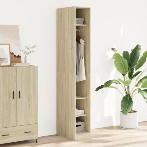Wardrobe Sonoma Oak 30x50x200 cm Engineered Wood vidaXL